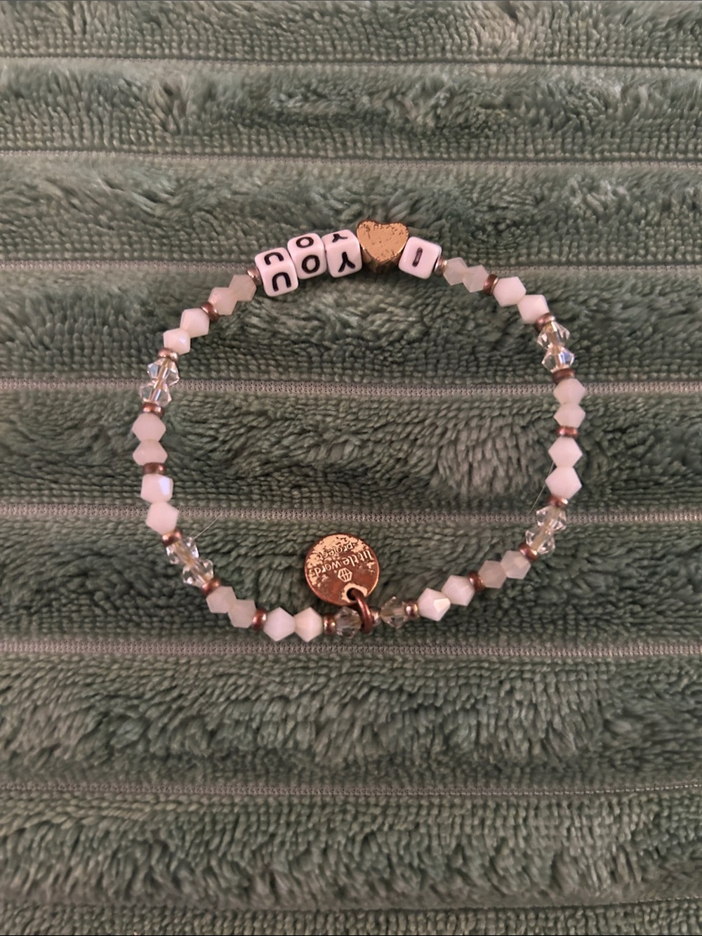 Little Words Project 'I ❤️ YOU' Stretch Bracelet - Picture 2 of 2